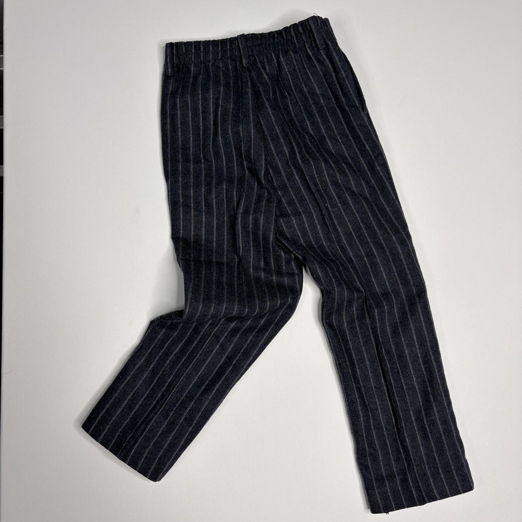 Vintage Farah Boys Pinstripe Slacks Pants Dark Gray 4T 5T