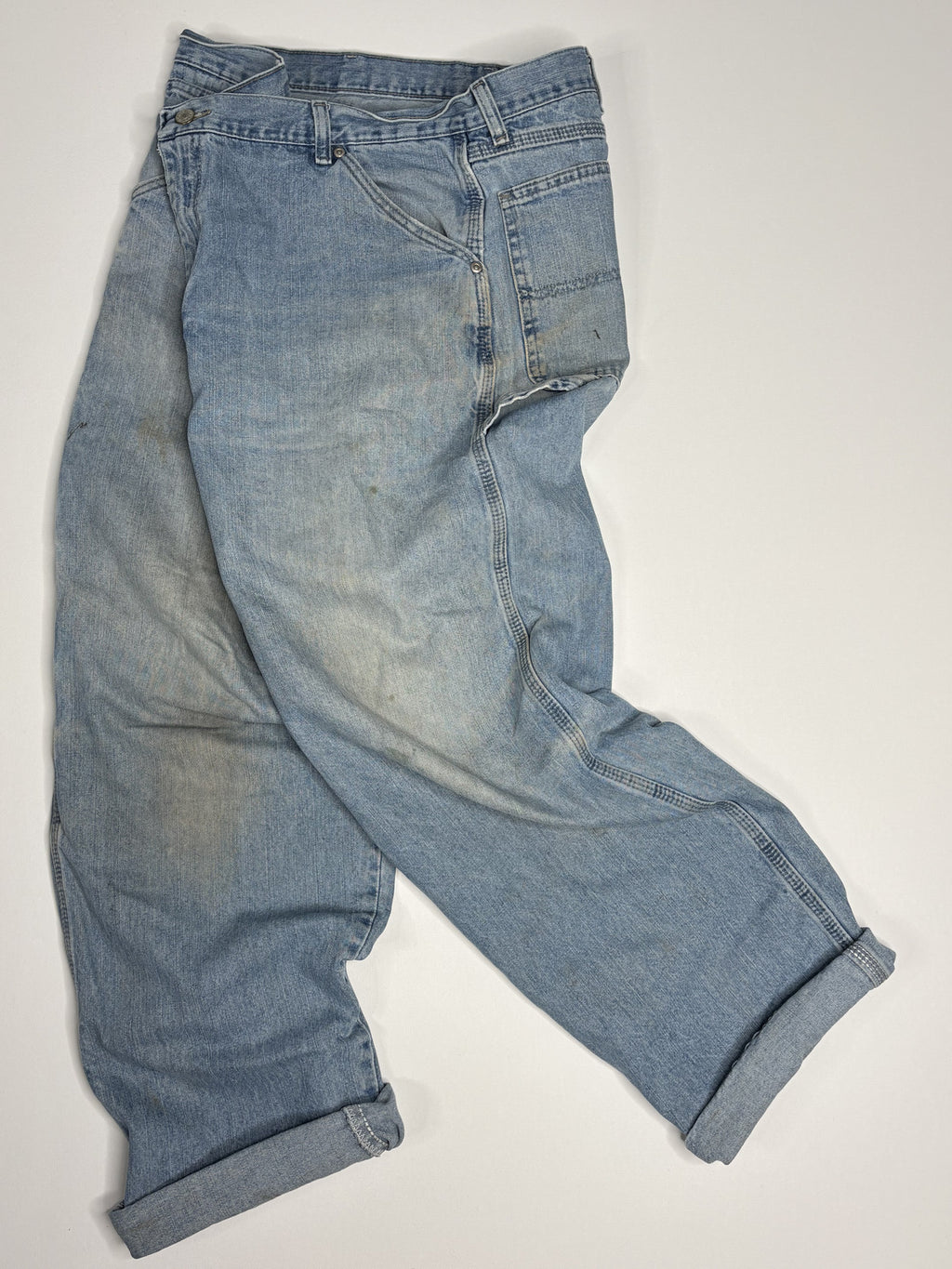 Vintage WRG Light Wash Denim Carpenter Pants 38x32