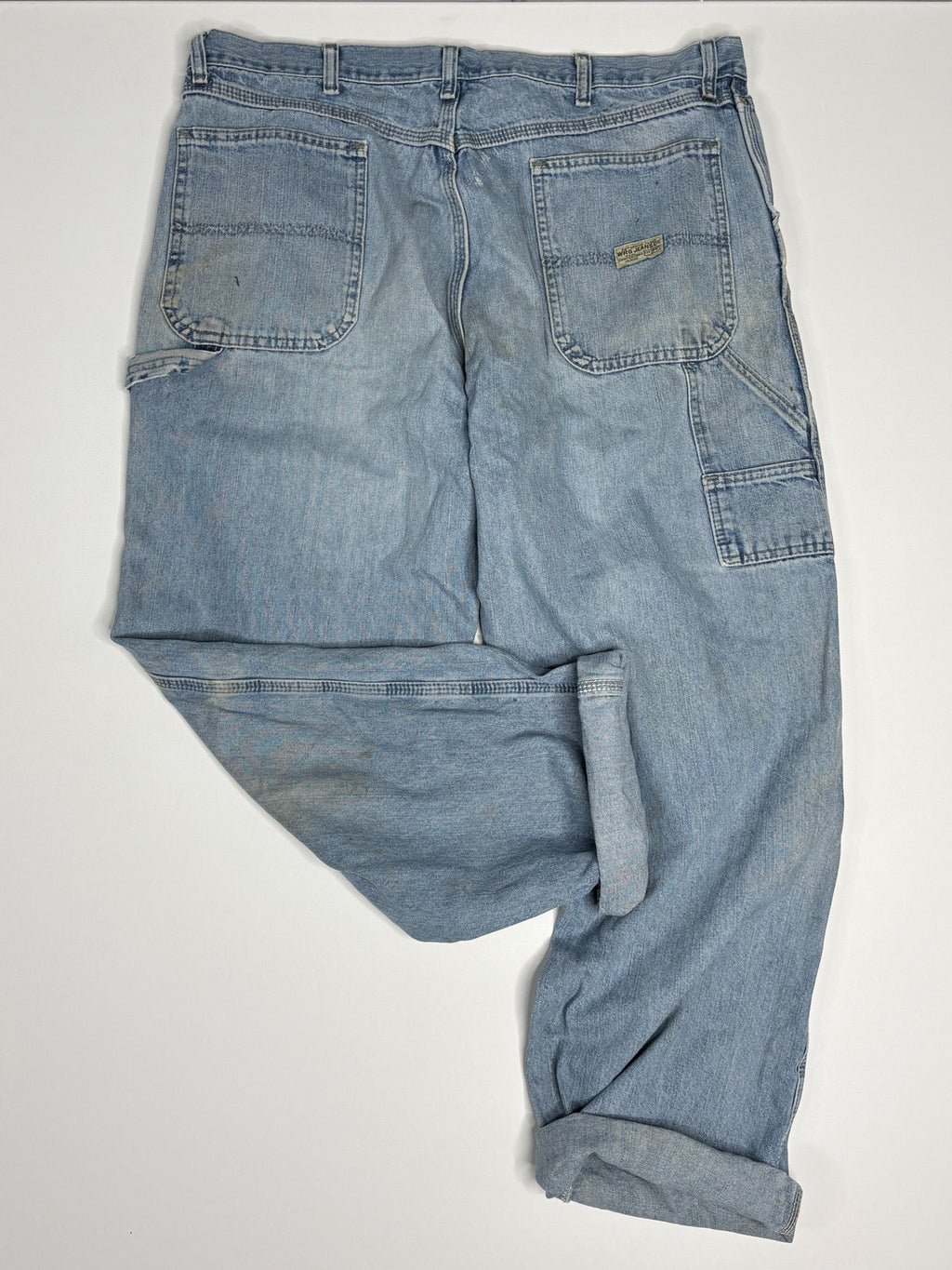 Vintage WRG Light Wash Denim Carpenter Pants 38x32