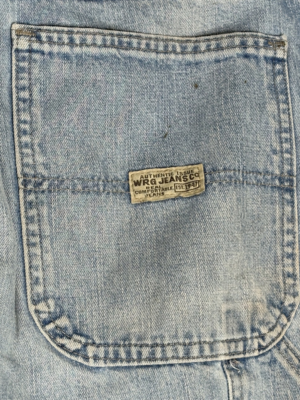 Vintage WRG Light Wash Denim Carpenter Pants 38x32