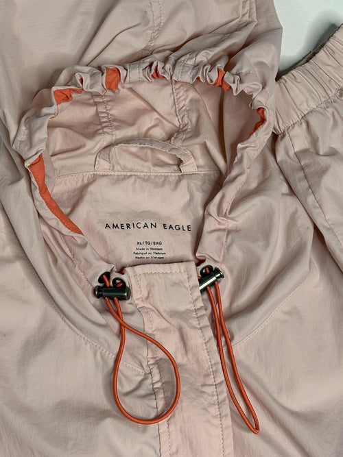 American Eagle Retro Colorblock Windbreaker Jacket XL