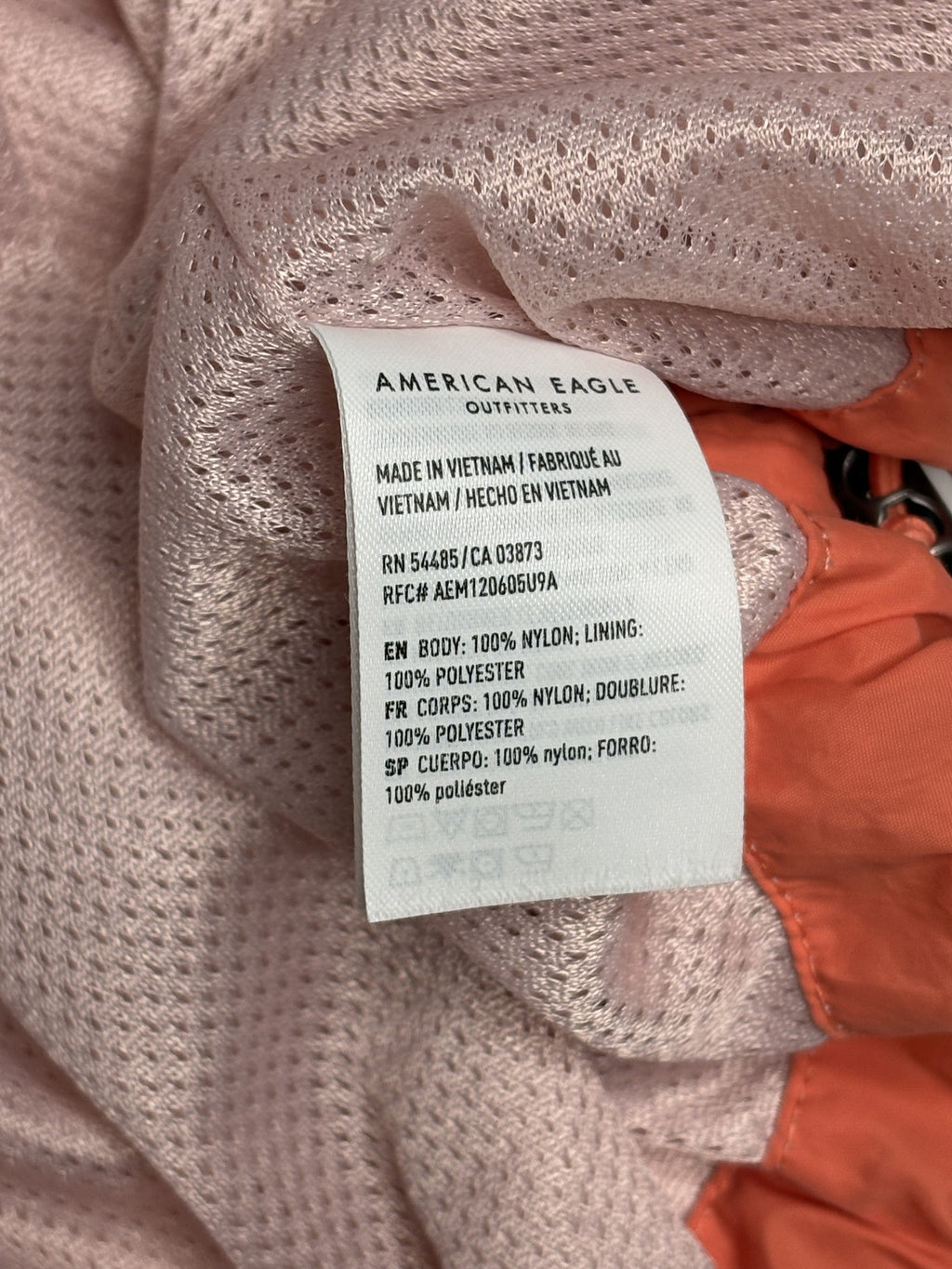 American Eagle Retro Colorblock Windbreaker Jacket XL