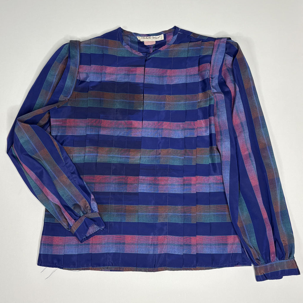 Vintage Michelle Stuart Striped Blouse Top