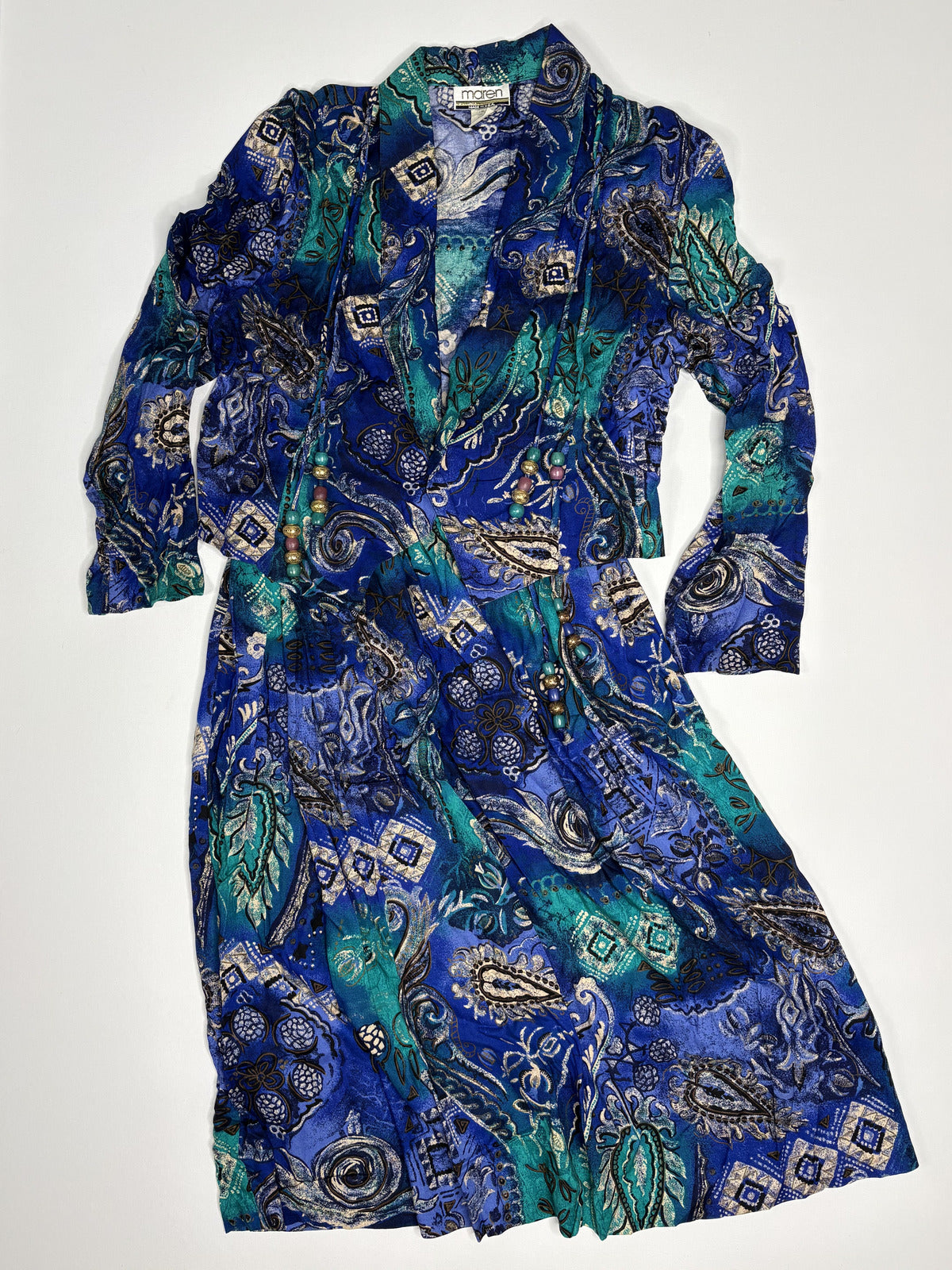 Vintage Maren Petite Two Piece Set Top and Skirt S