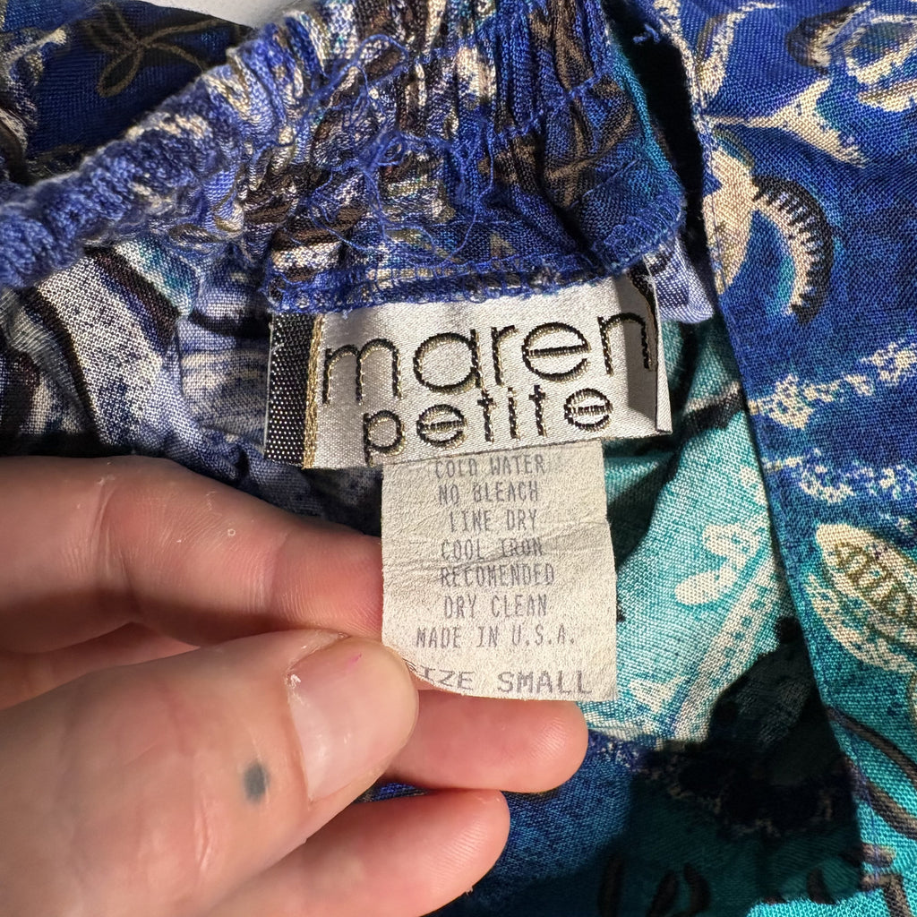 Vintage Maren Petite Two Piece Set Top and Skirt S