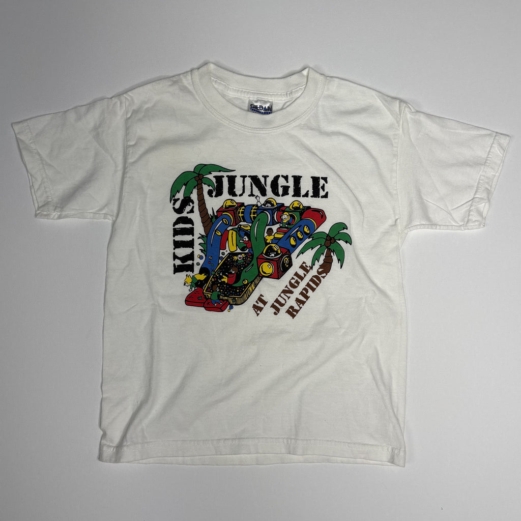 Gildan Ultra Cotton Youth XS White Jungle Rapids Kids TShirt