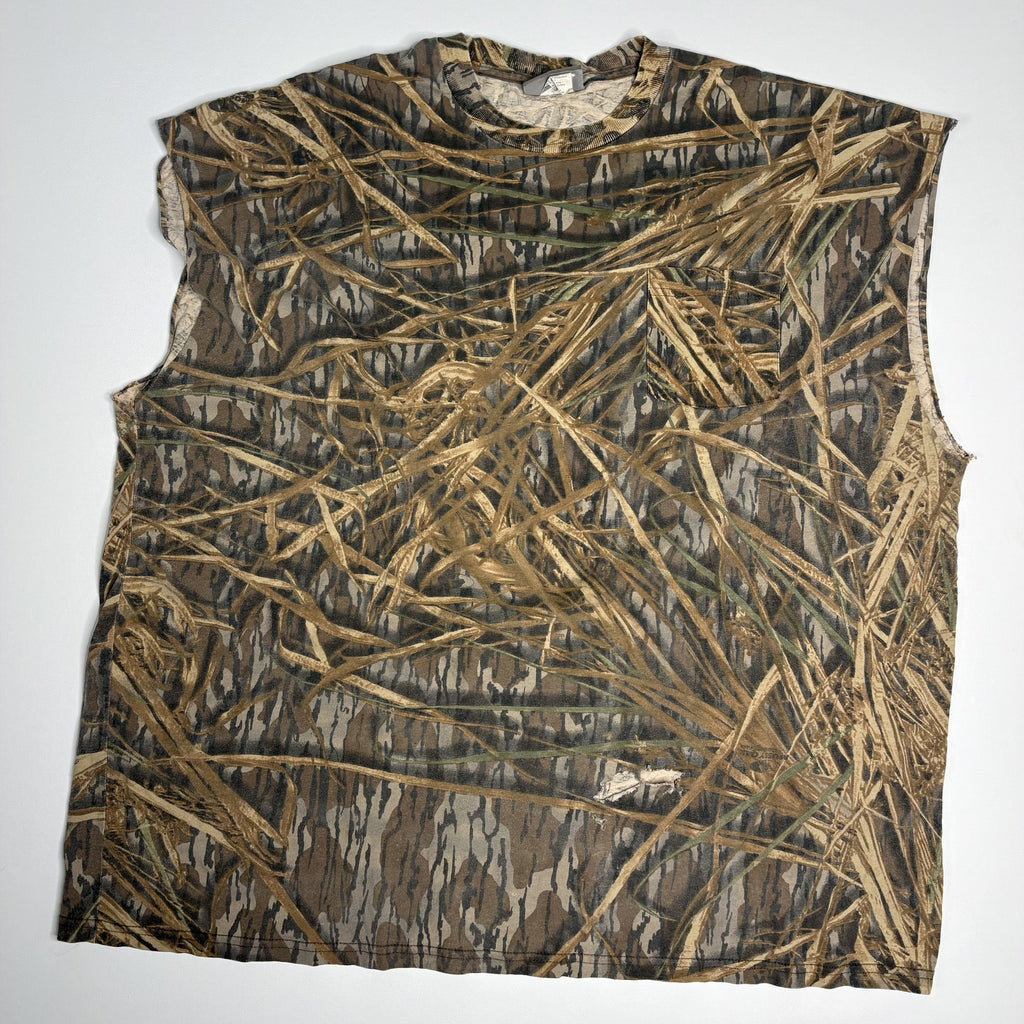 Men's cut-off Gorpcore Camouflage tshirt