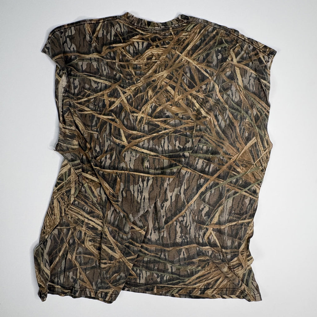 Men's cut-off Gorpcore Camouflage tshirt