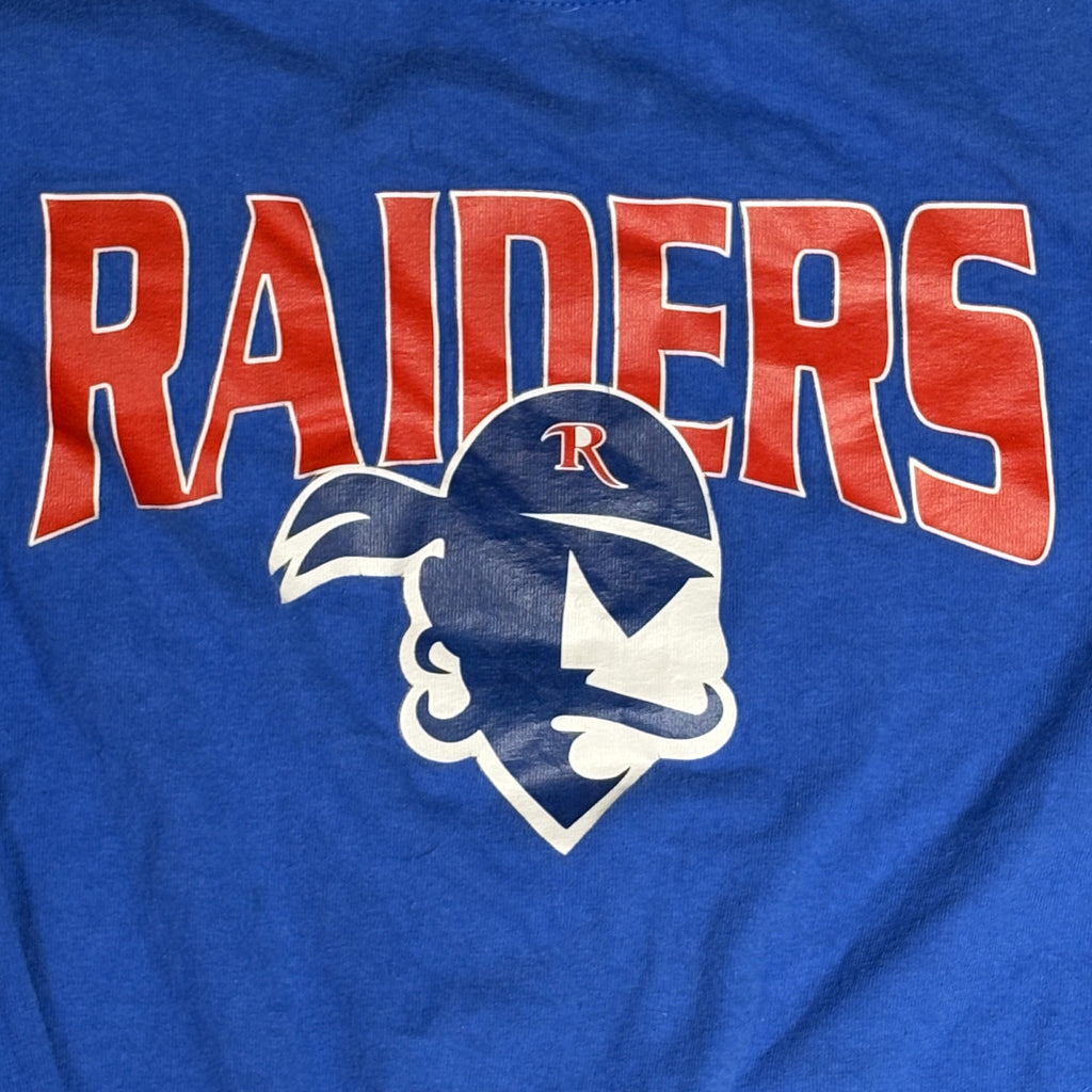 Gildan Ultra Cotton Raiders Long Sleeve Shirt Blue L