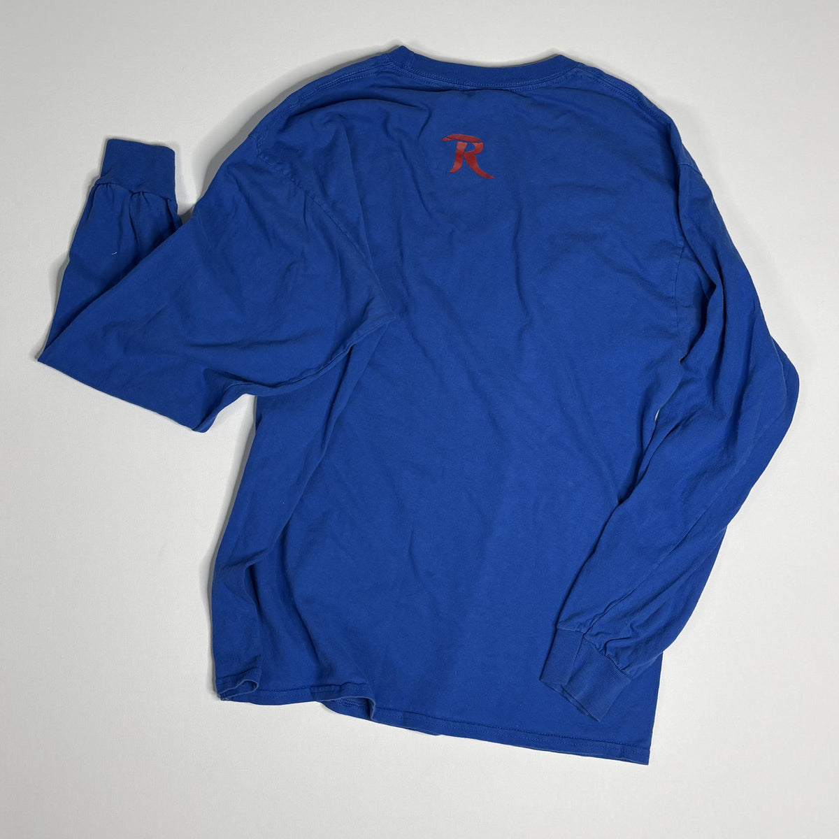 Gildan Ultra Cotton Raiders Long Sleeve Shirt Blue L