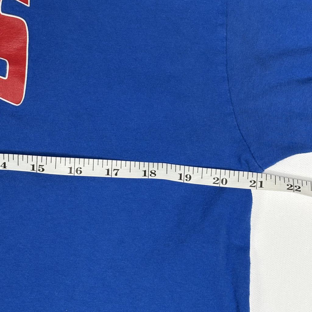 Gildan Ultra Cotton Raiders Long Sleeve Shirt Blue L