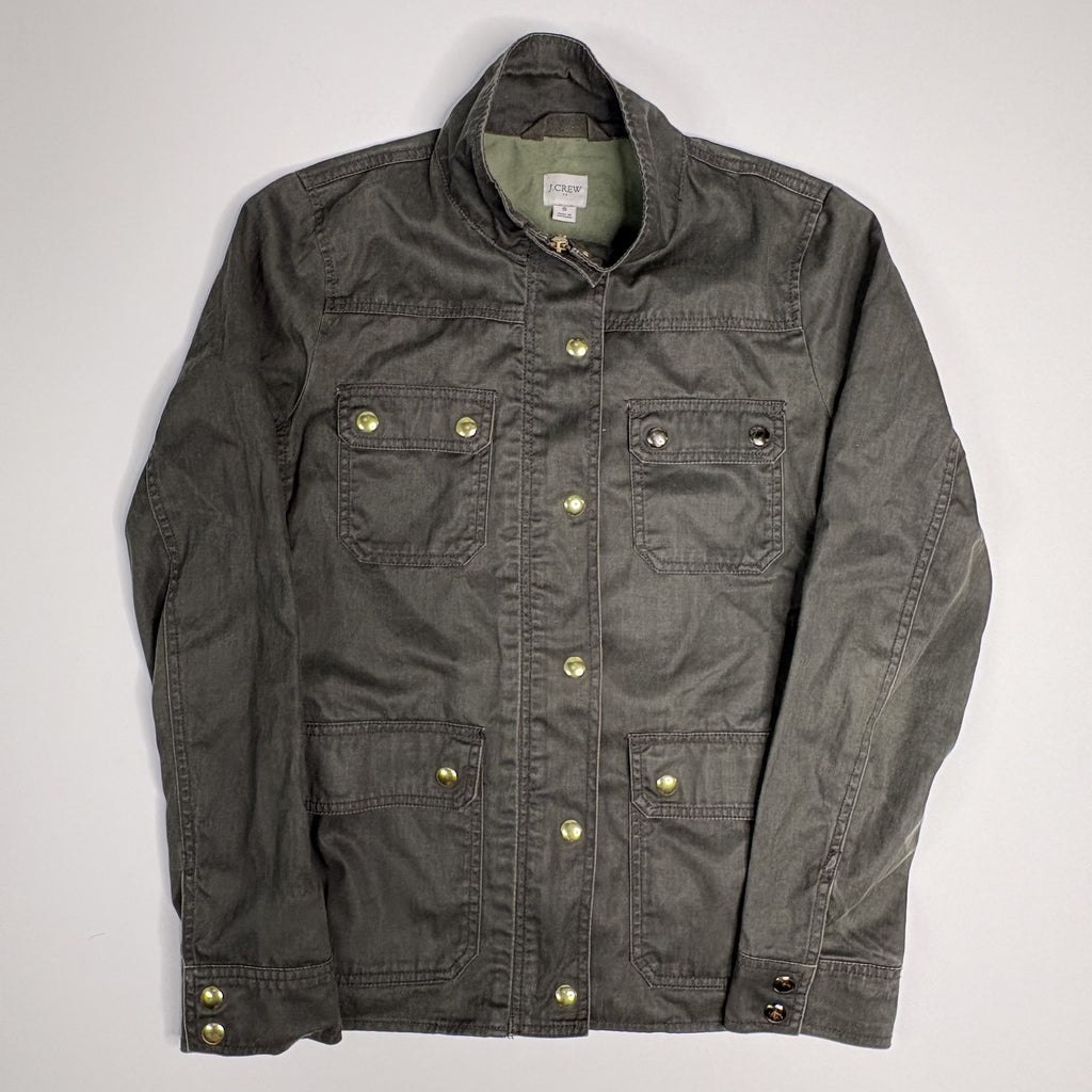 JCrew Womens Dark Gray Utility Field Jacket Size Small