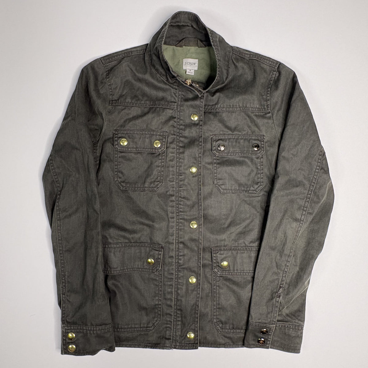 JCrew Womens Dark Gray Utility Field Jacket Size Small