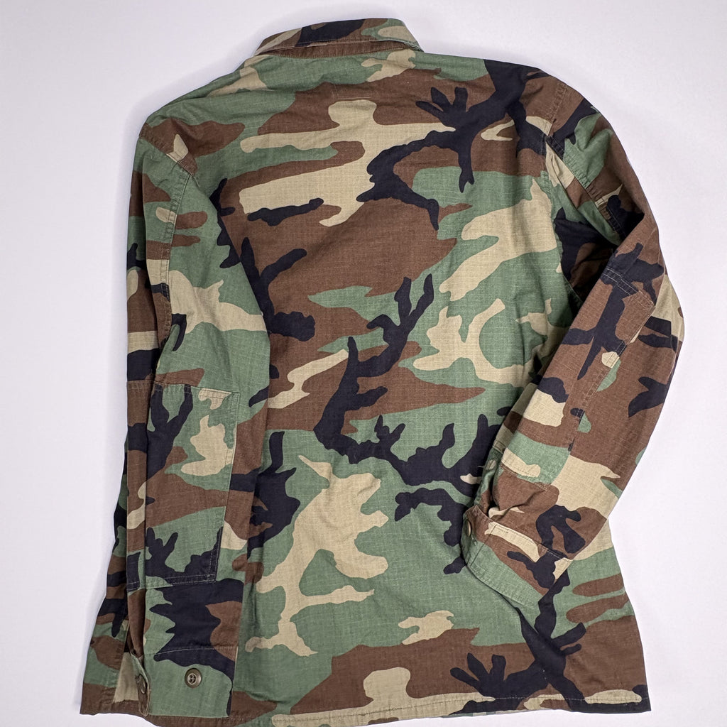 VTG USMC Woodland Camo BDU Field Jacket Large Regular