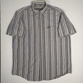 Carhartt Men's Short Sleeve Button-Up Striped Shirt