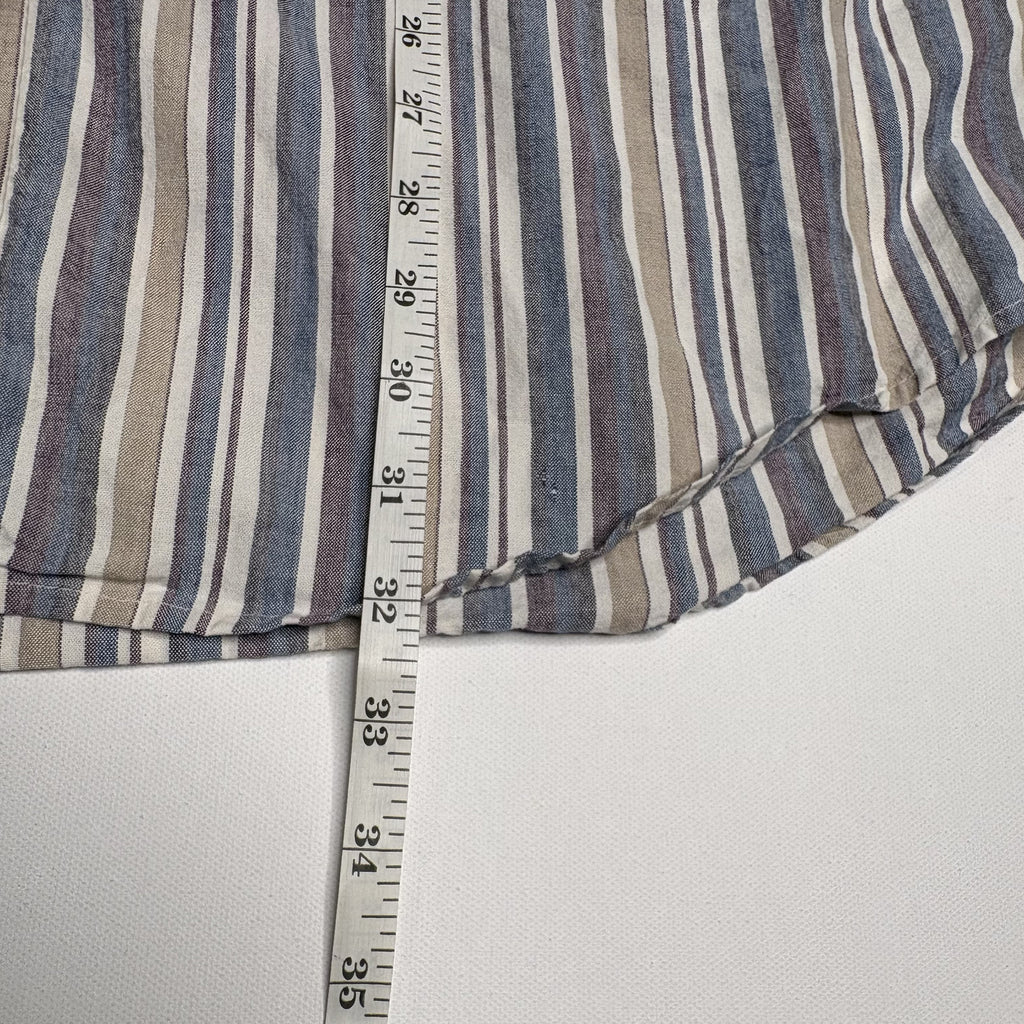 Carhartt Men's Short Sleeve Button-Up Striped Shirt