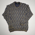 Vintage Tundra 3D Knit Coogi Style Sweater Mens