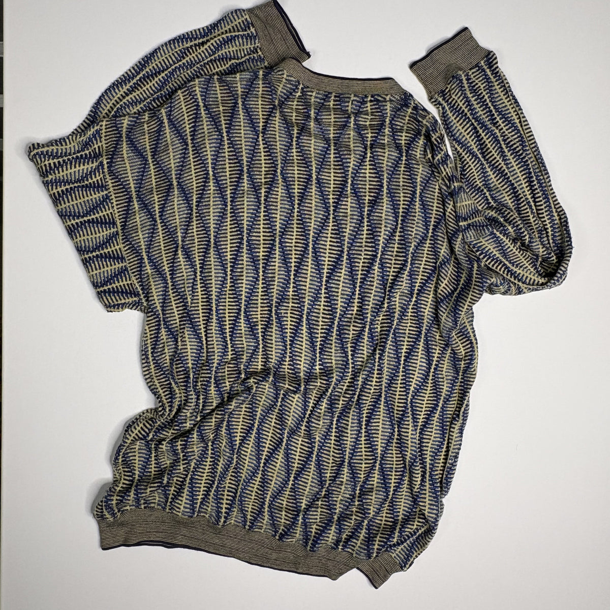 Vintage Tundra 3D Knit Coogi Style Sweater Mens