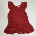 Sim & Sam Red Floral Print Short Sleeve Blouse Size S