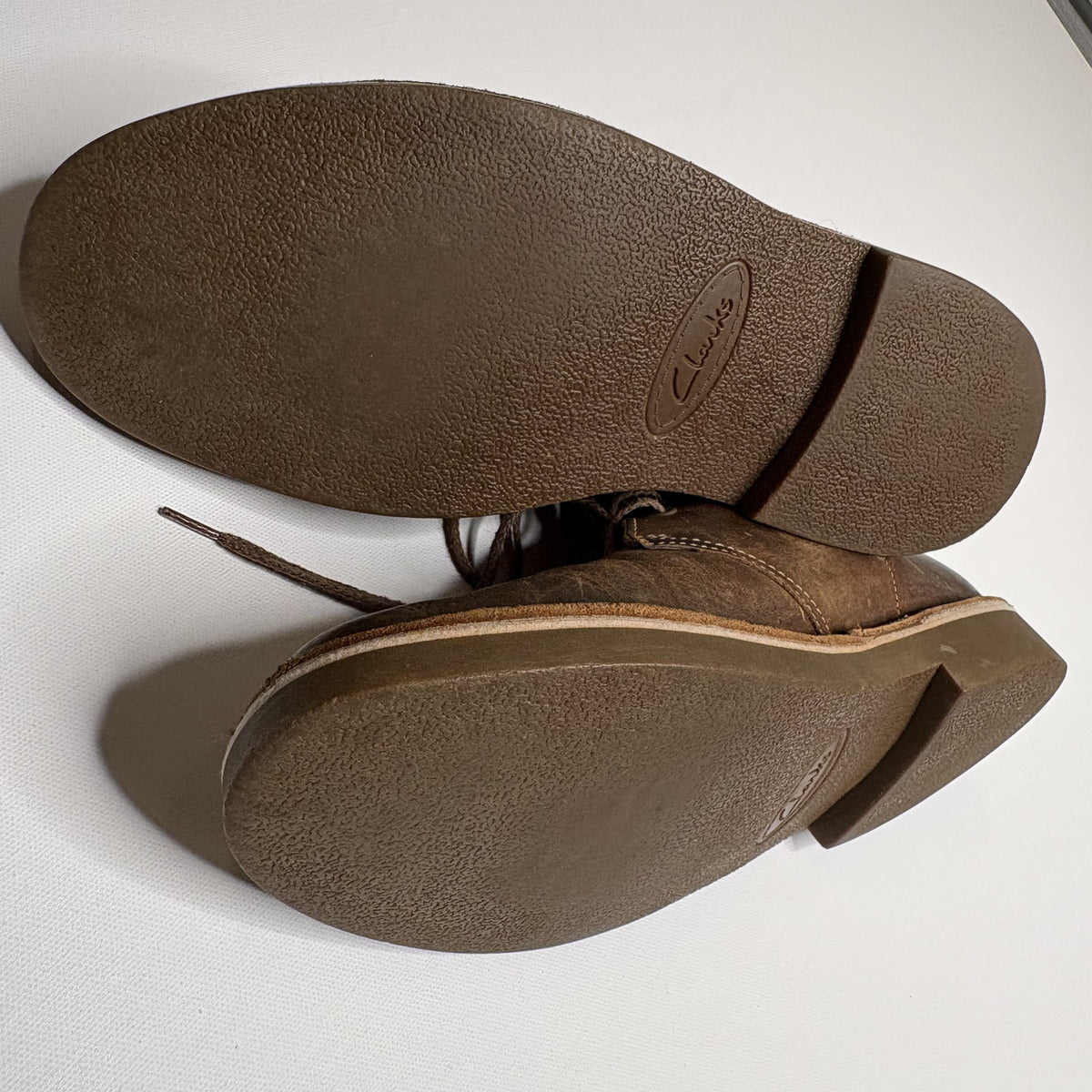 Vintage Clarks Brown Leather Chukka Boots Men US 10 / UK 9