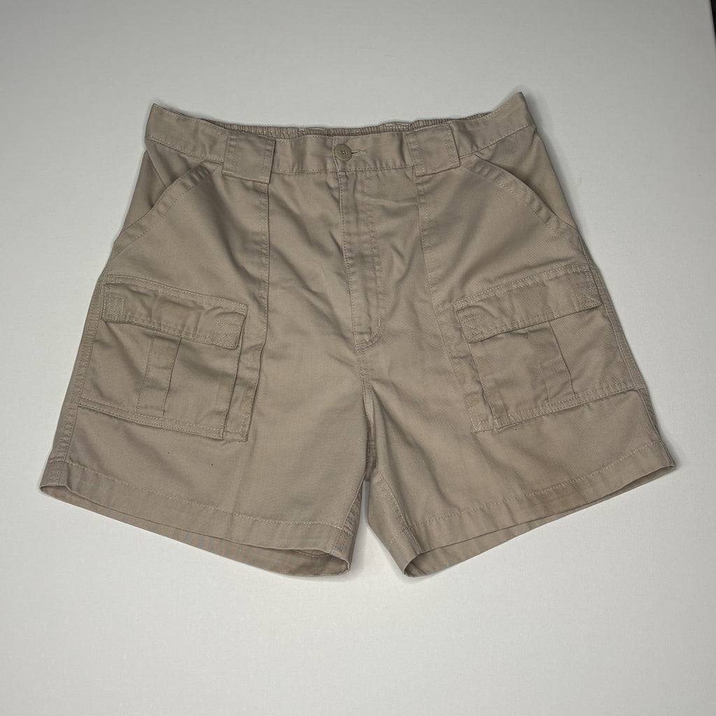 Weekender Cargo Shorts Elastic Waist Khaki Tan Mens Size 36