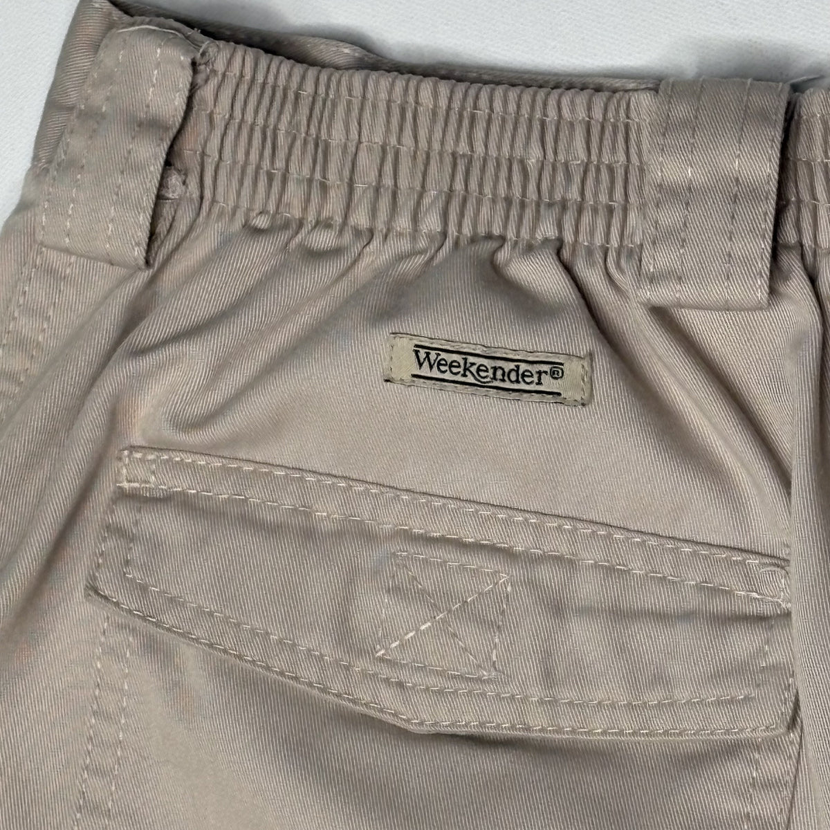 Weekender Cargo Shorts Elastic Waist Khaki Tan Mens Size 36