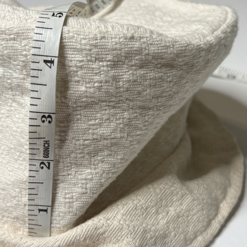 Textured Neutral Bucket Hat Cream Off White Casual Sun Hat