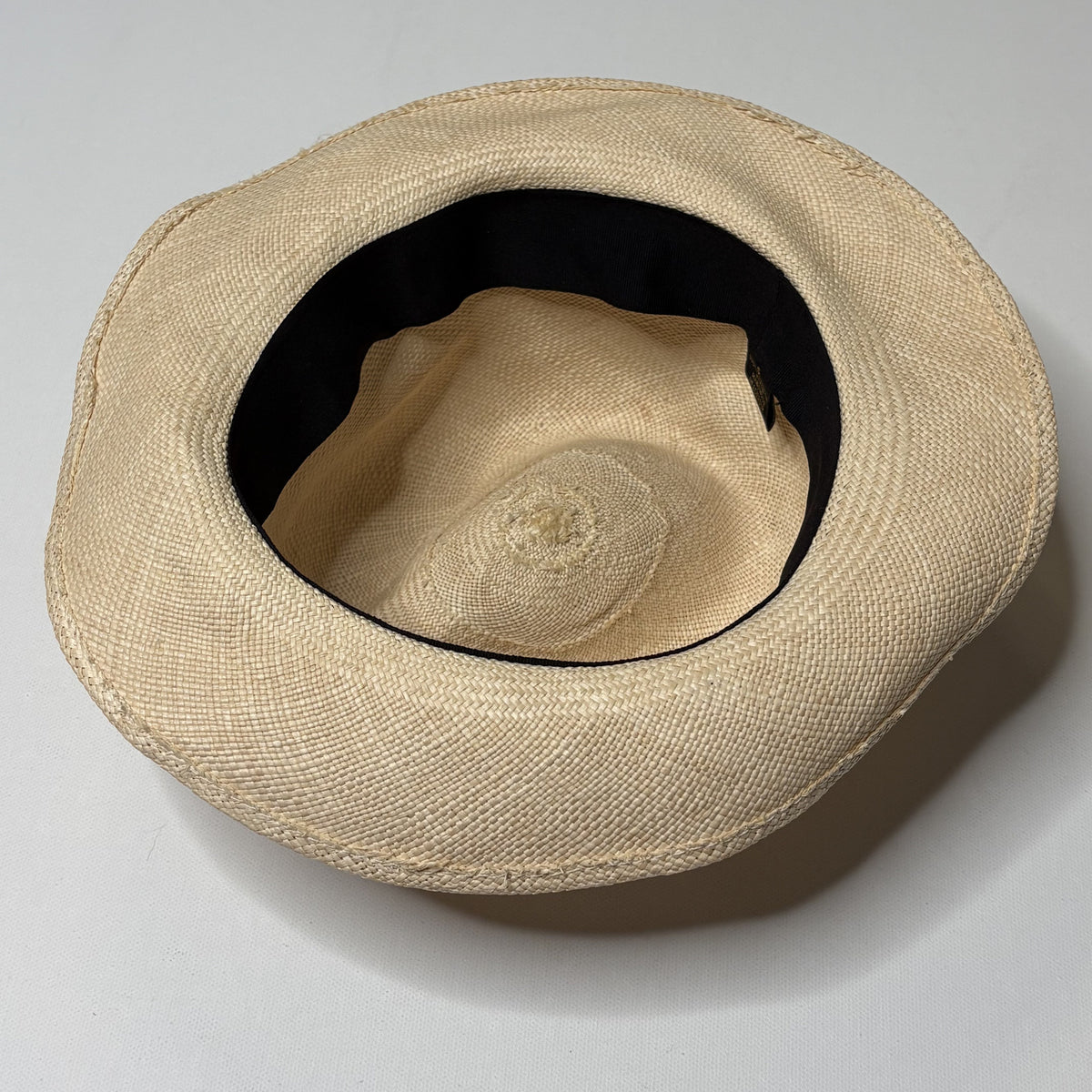 Handmade 100% Toquilla Straw Panama Fedora Hat Size Small