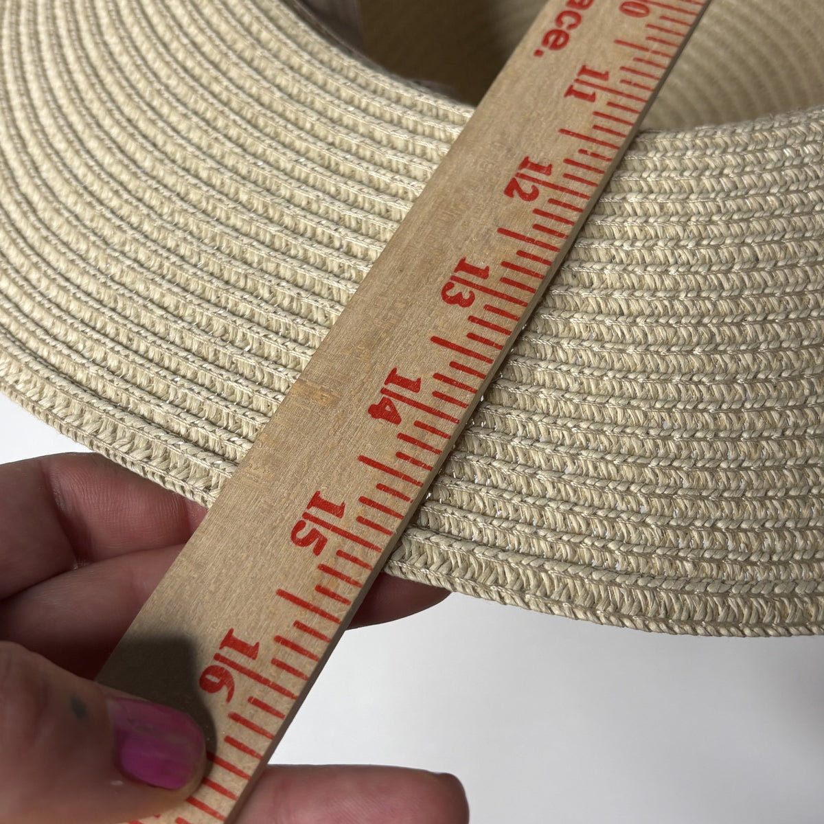 Max Studio Wide Brim Straw Hat Bow Tie Sun Beach Hat