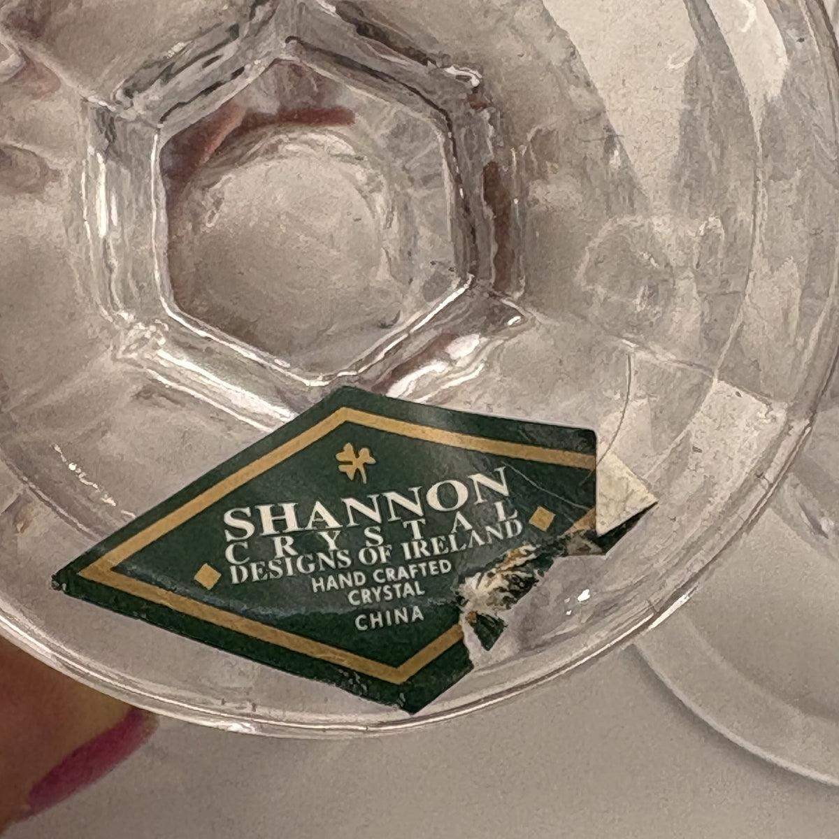 Shannon Designs of Ireland Crystal Candlestick Holders Pair