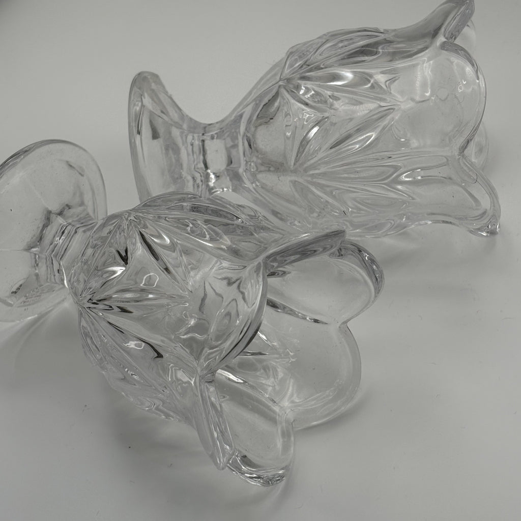 Shannon Designs of Ireland Crystal Candlestick Holders Pair