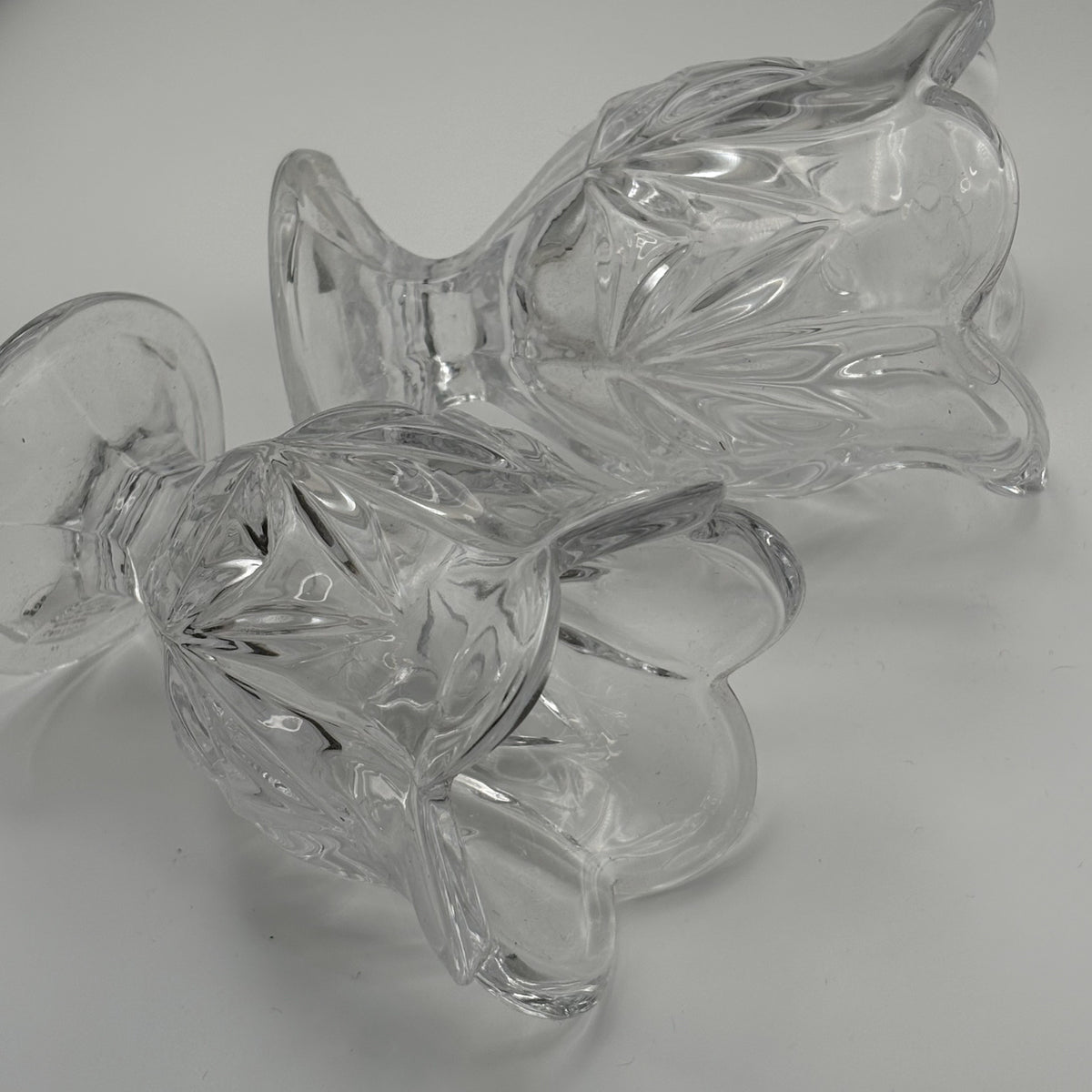Shannon Designs of Ireland Crystal Candlestick Holders Pair