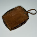 Vintage Genuine Leather Toiletry Bag Dopp Kit Monogrammed