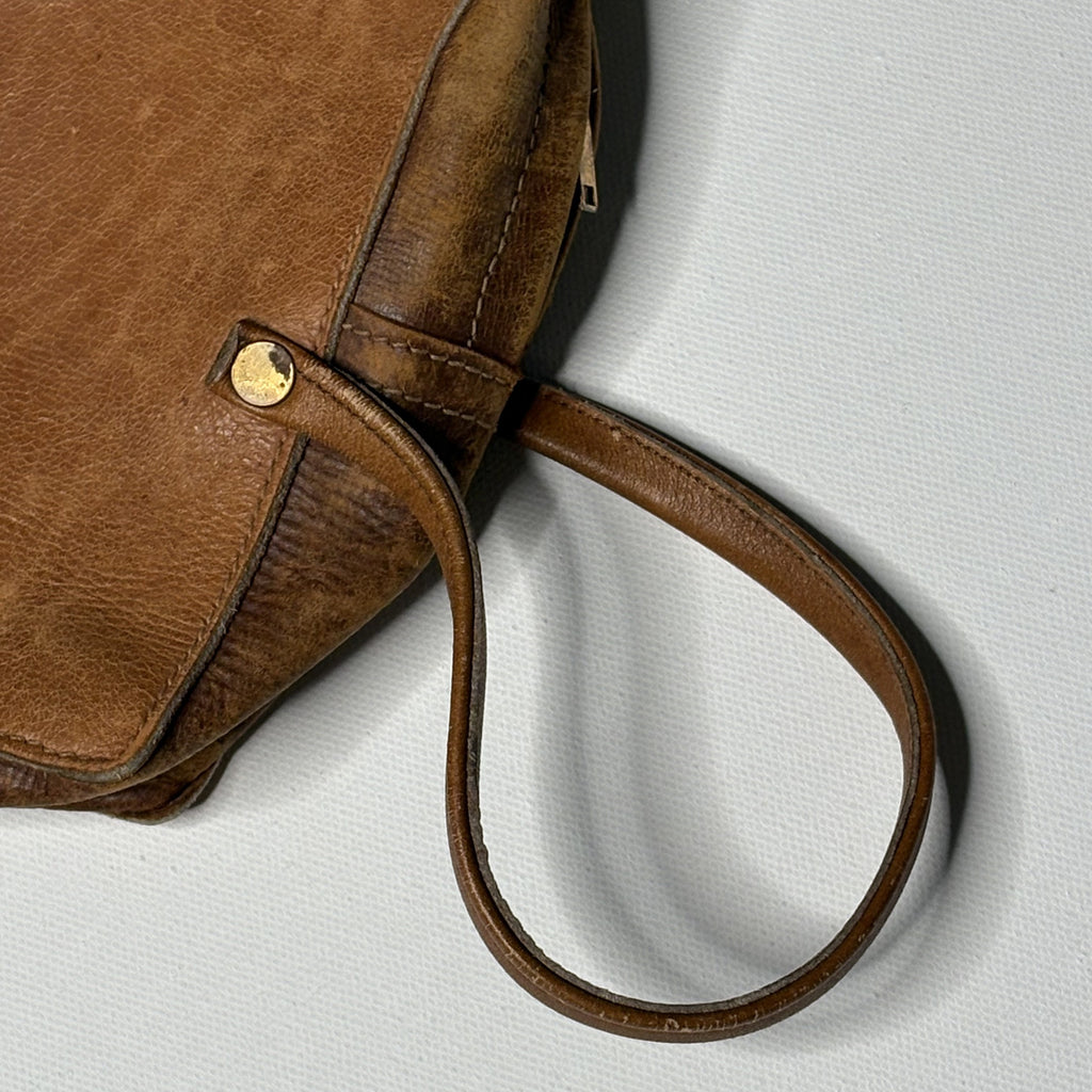 Vintage Genuine Leather Toiletry Bag Dopp Kit Monogrammed