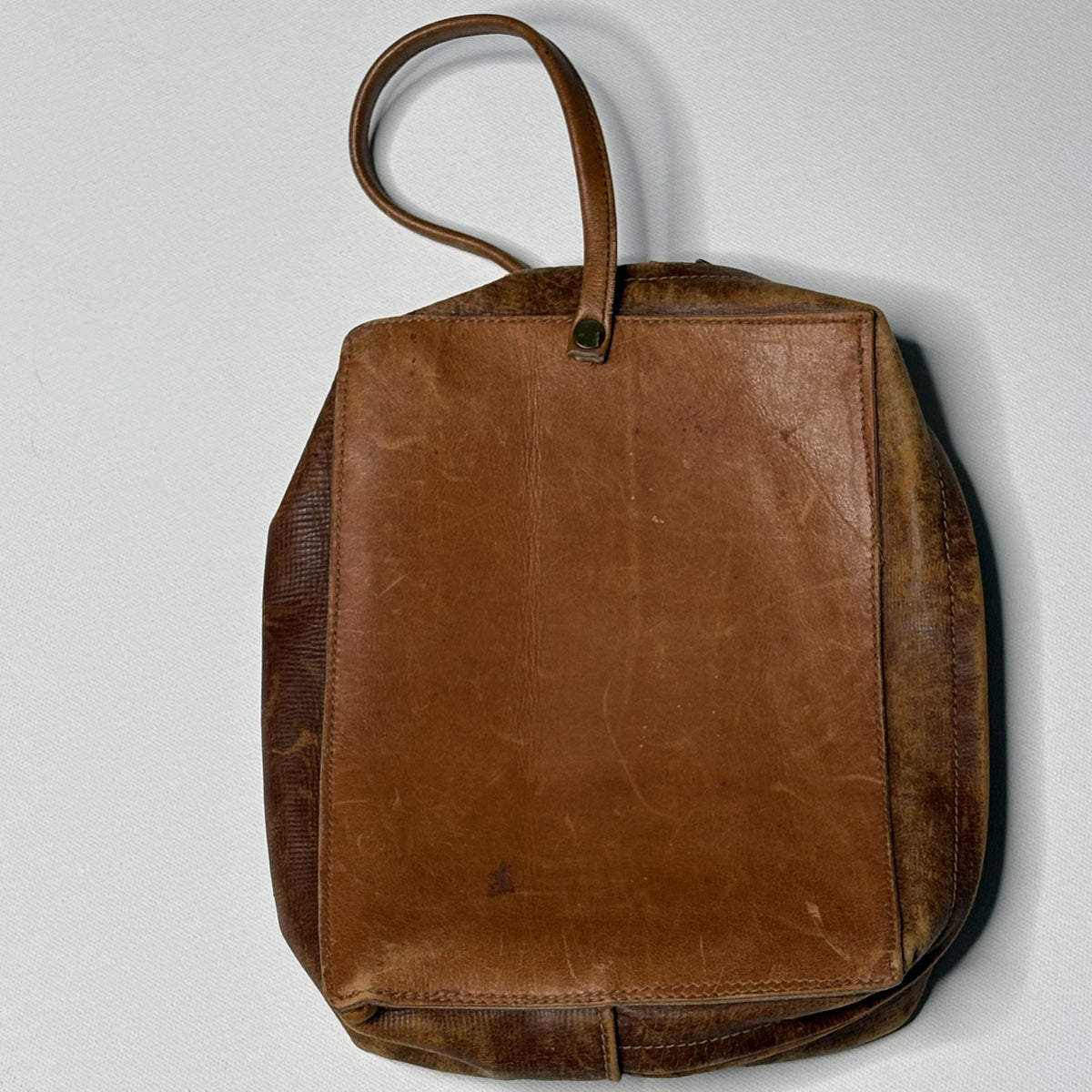 Vintage Genuine Leather Toiletry Bag Dopp Kit Monogrammed