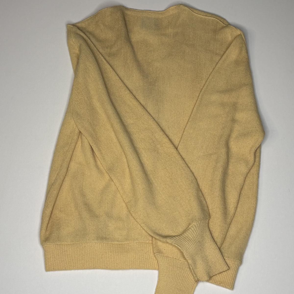 Vintage Arnold Palmer Robert Bruce Yellow Knit Cardigan XL
