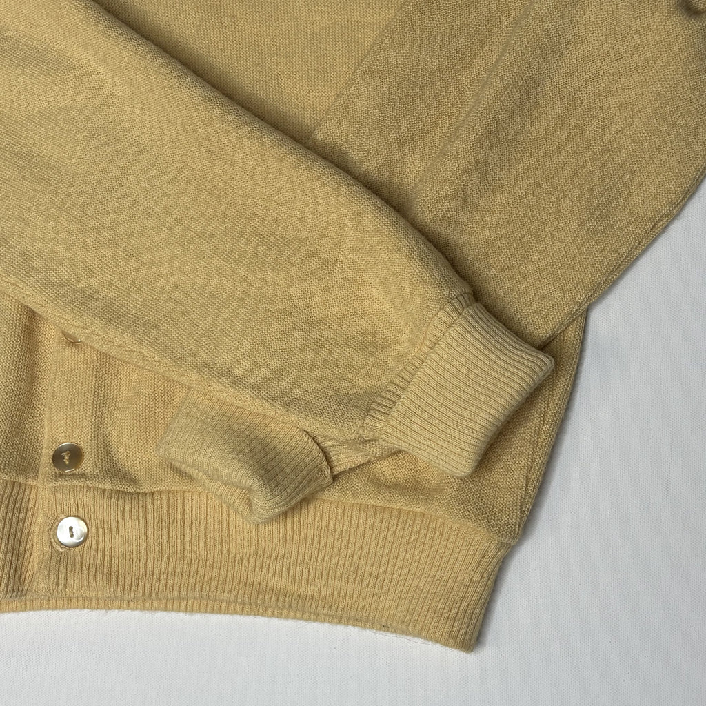 Vintage Arnold Palmer Robert Bruce Yellow Knit Cardigan XL