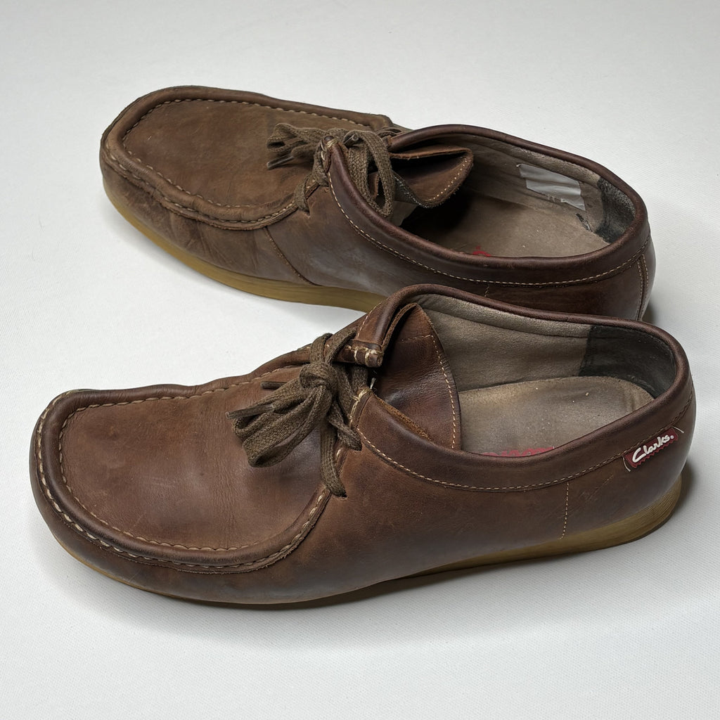 Vintage Clarks Suede Moccasin Crepe Sole Shoes