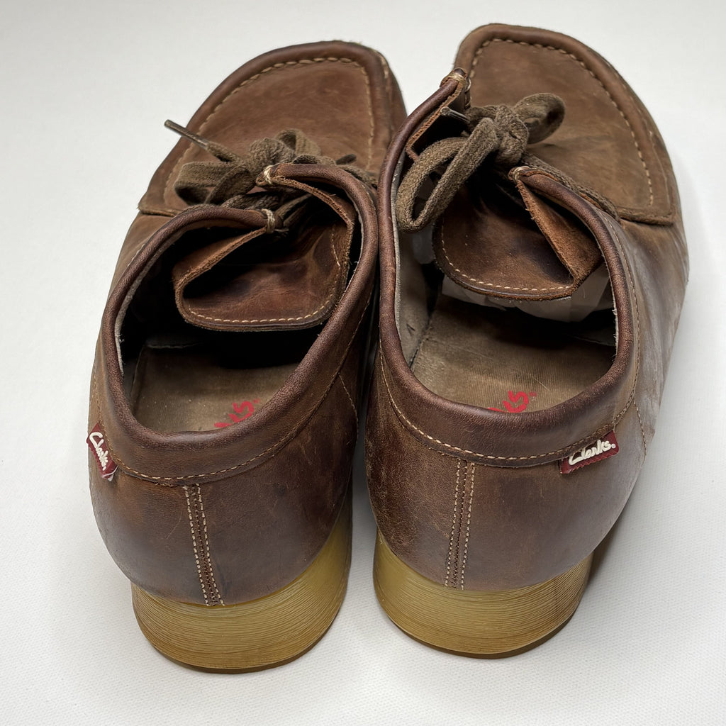 Vintage Clarks Suede Moccasin Crepe Sole Shoes