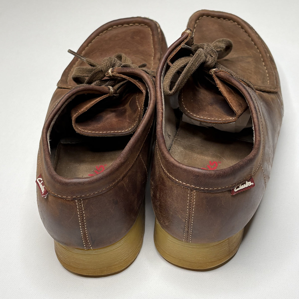 Vintage Clarks Suede Moccasin Crepe Sole Shoes