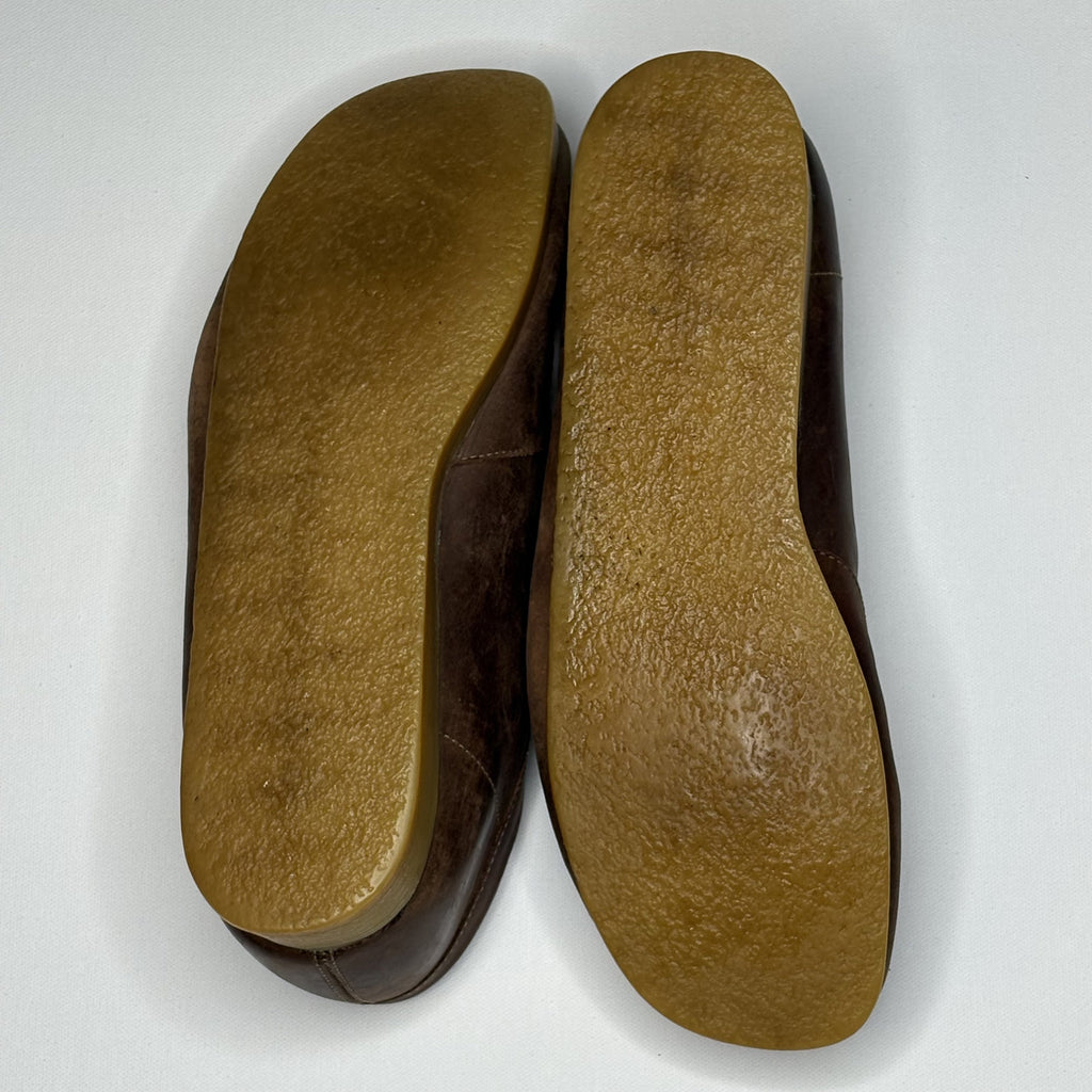 Vintage Clarks Suede Moccasin Crepe Sole Shoes
