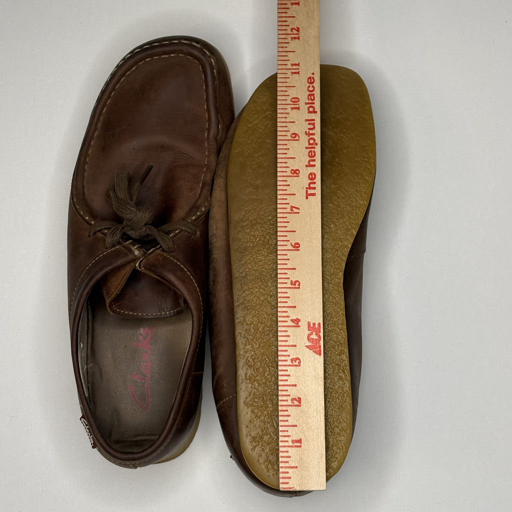 Vintage Clarks Suede Moccasin Crepe Sole Shoes