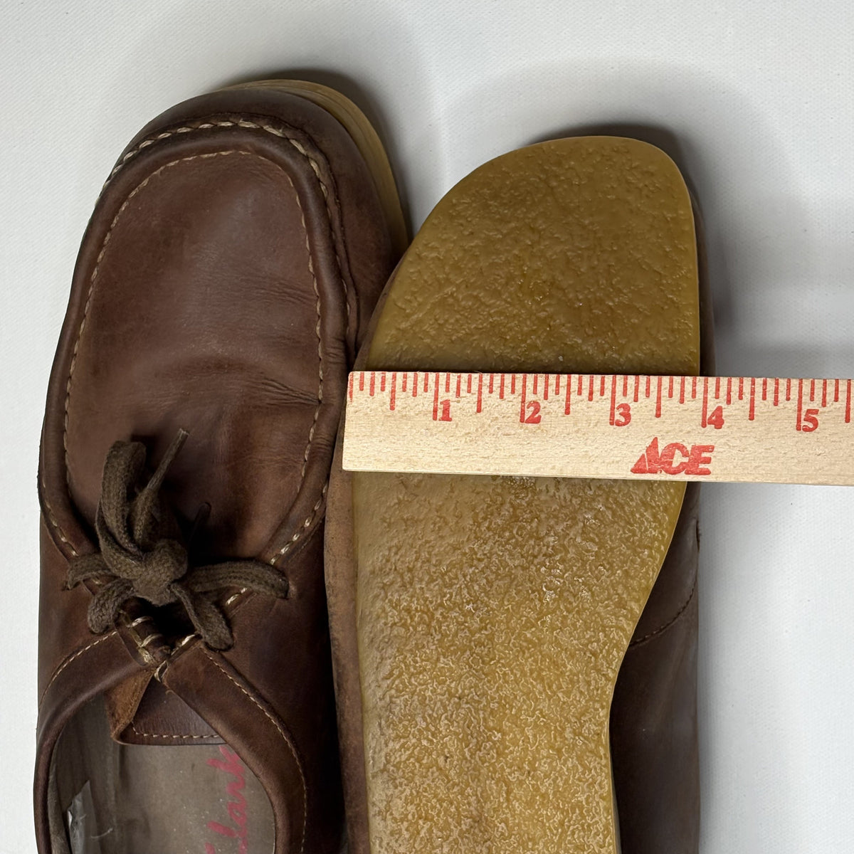 Vintage Clarks Suede Moccasin Crepe Sole Shoes