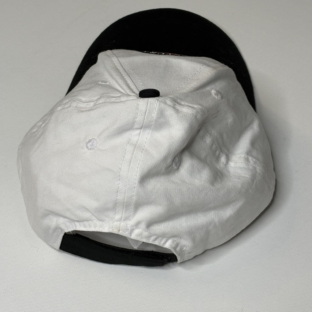 Saturn Project White and Black Adjustable Baseball Cap