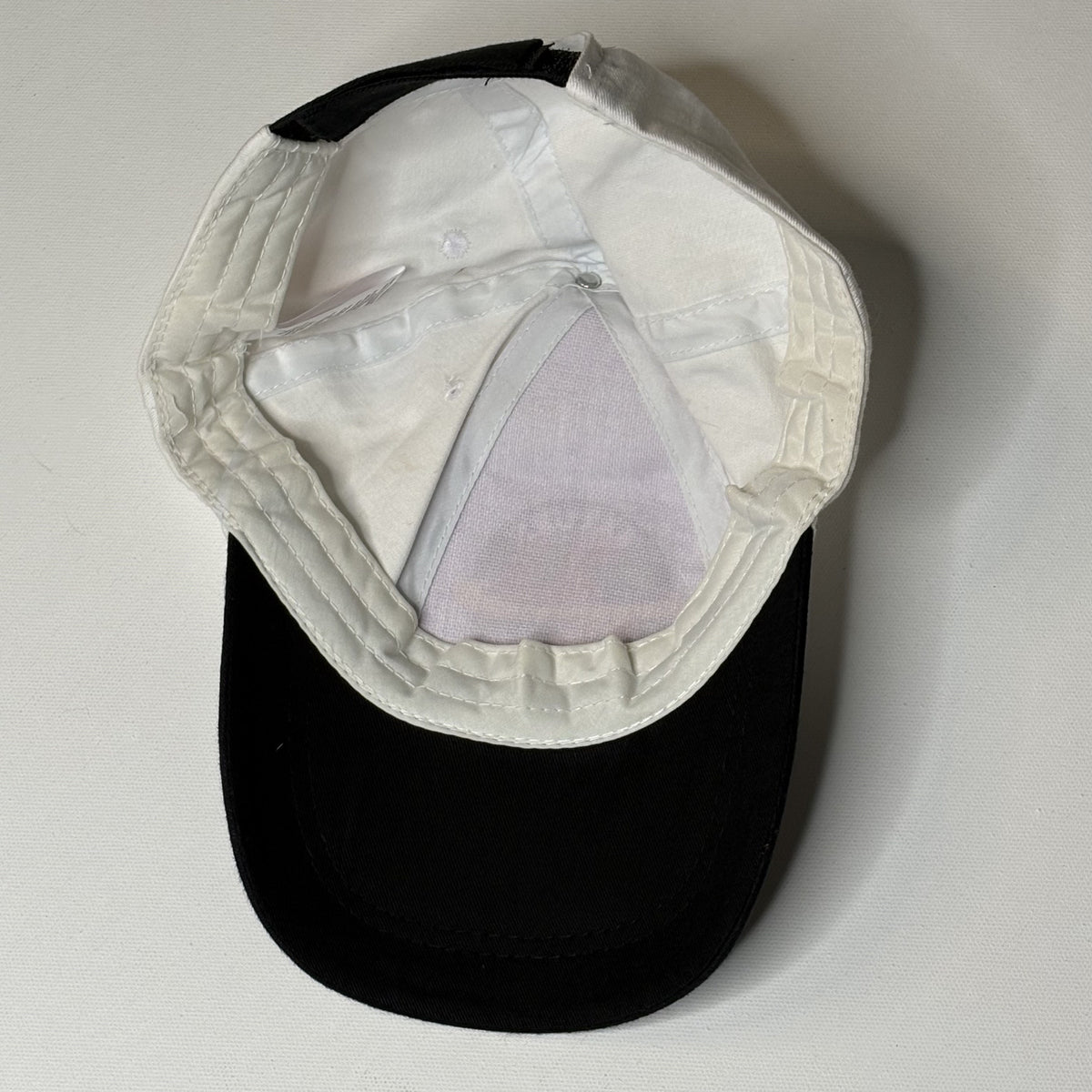 Saturn Project White and Black Adjustable Baseball Cap