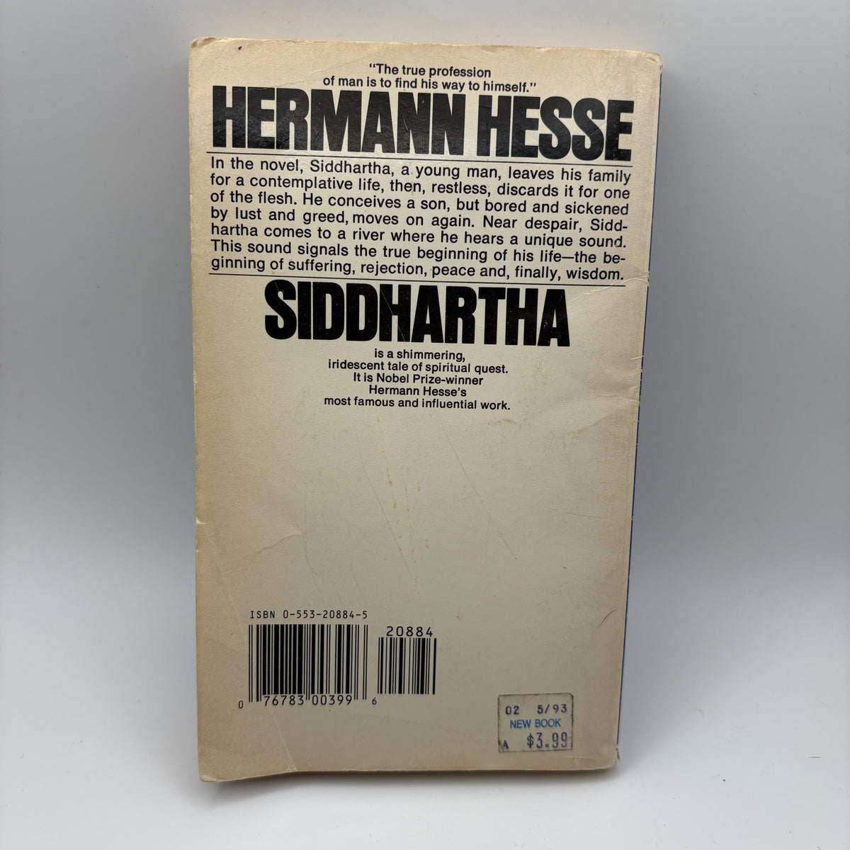 Siddhartha by Hermann Hesse Paperback Book