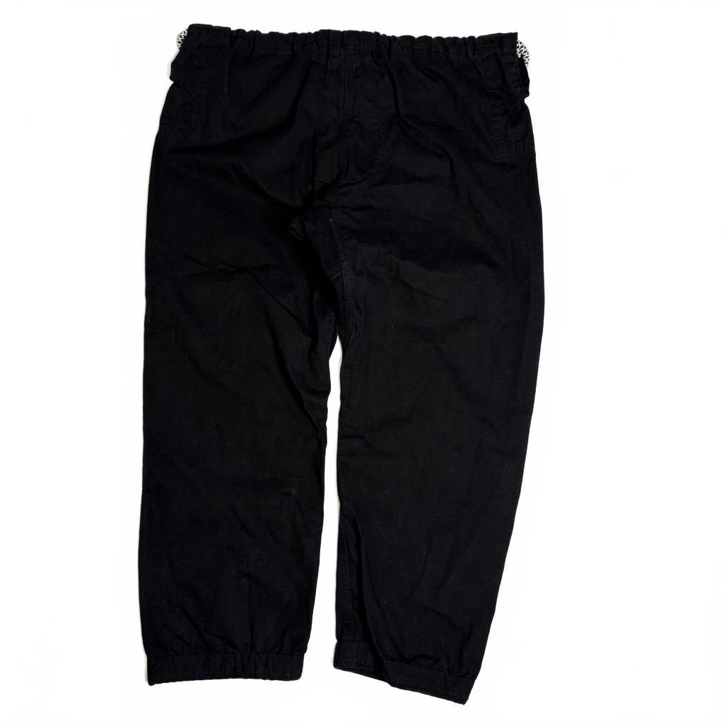 Jiujiteiro Black Nylon Drawstring Cargo Track Pants Mens