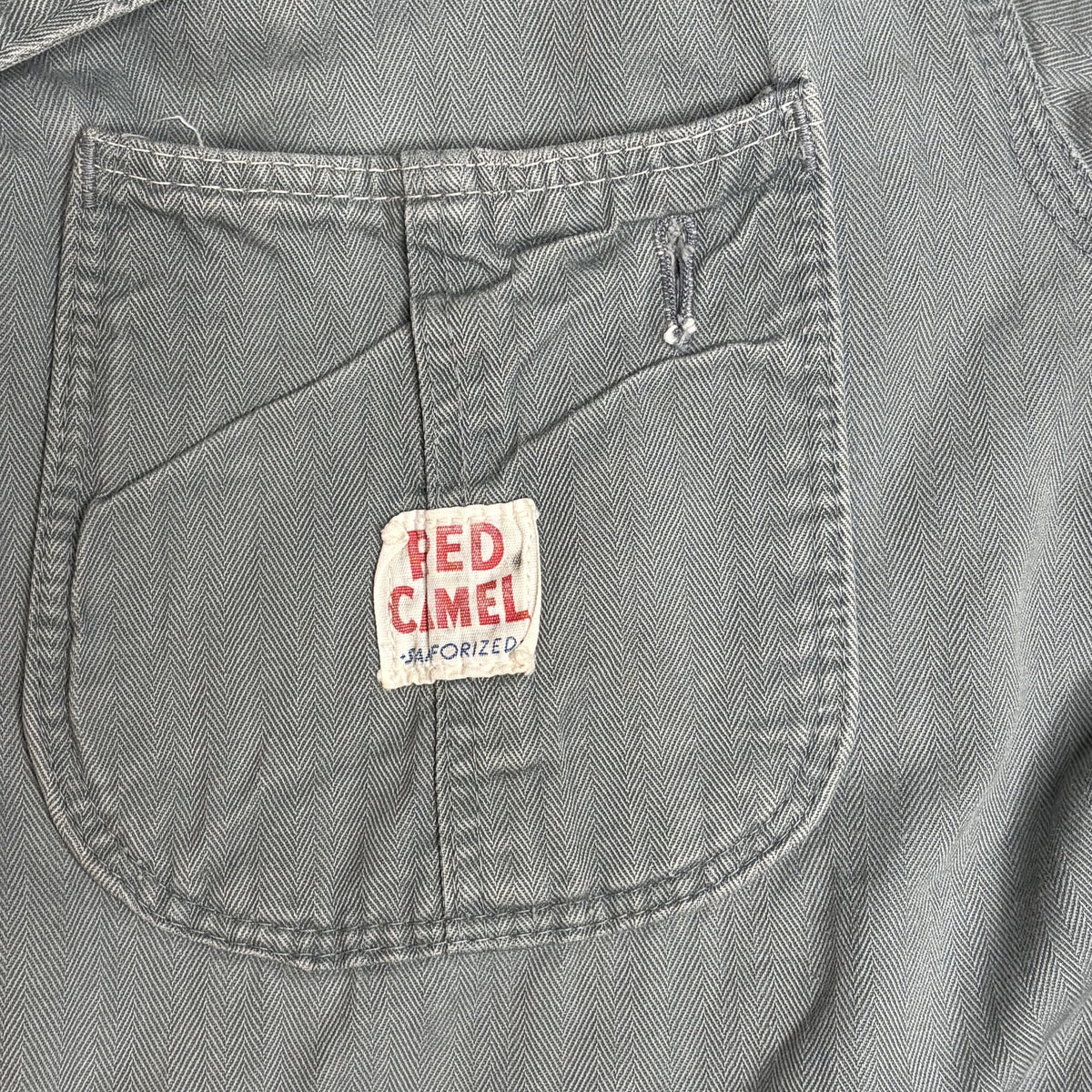 Vintage Red Camel Long Sleeve Cotton Boiler Suit