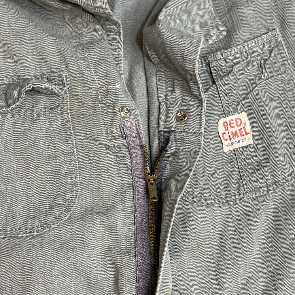 Vintage Red Camel Long Sleeve Cotton Boiler Suit