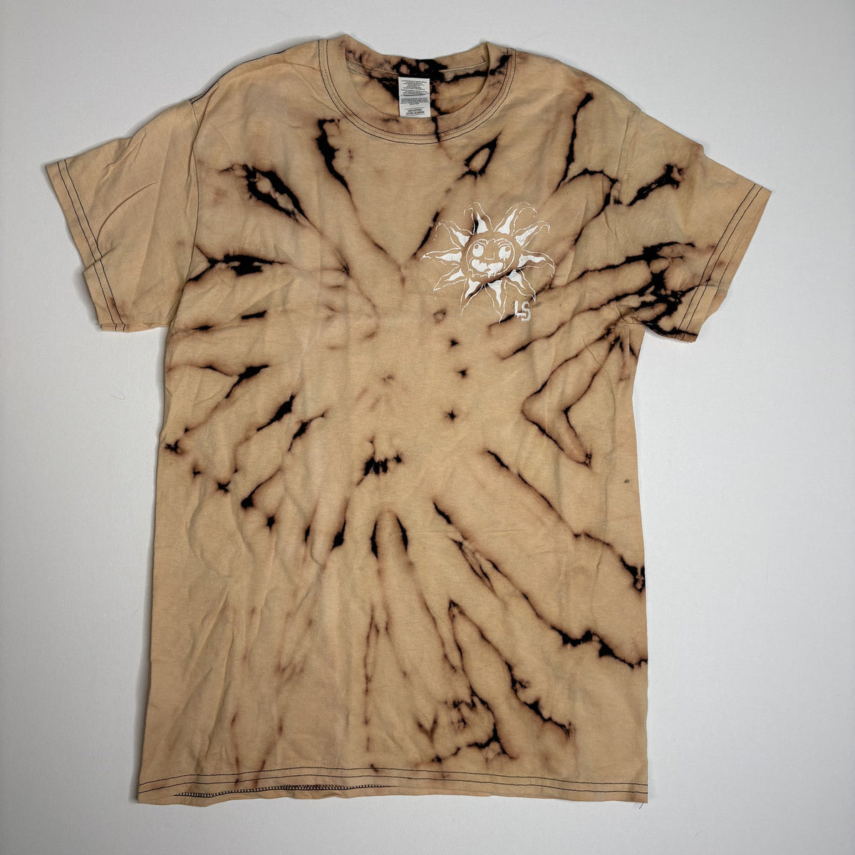 Indie Bleach Dye Sun & Octopus Graphic Tee
